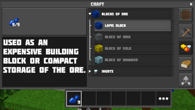 Lapis to block