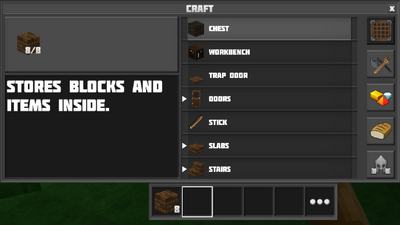 Workbench extended menu