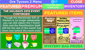 How To Get All Gifts In Ore Tycoon 2