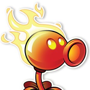 Lanzaguisantes De Fuego Galeria Wiki Plants Vs Zombies Fandom
