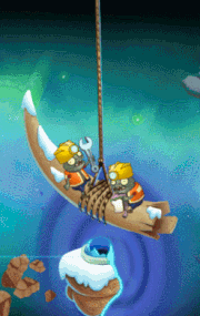 Imps hanging on tusk