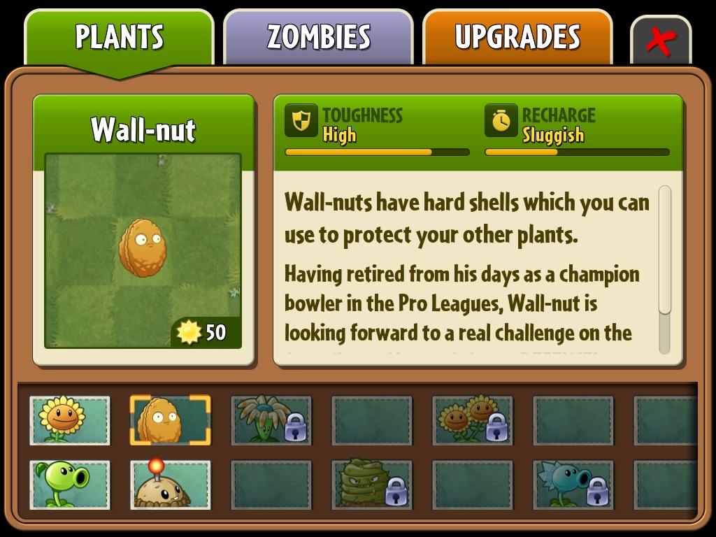 plants vs zombies walnut