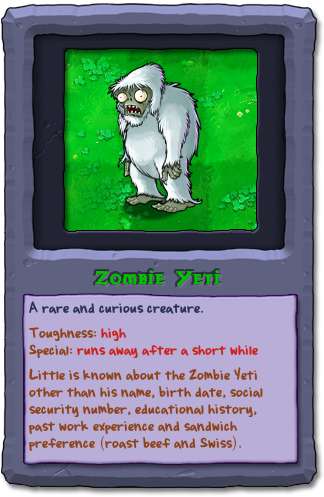 Zombie Yeti | Plants vs. Zombies Wiki | FANDOM powered by Wikia