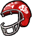 Zombie football helmet