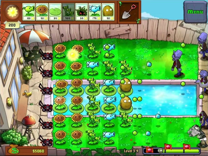 Gameplay Walkthrough Plants Vs Zombies 3