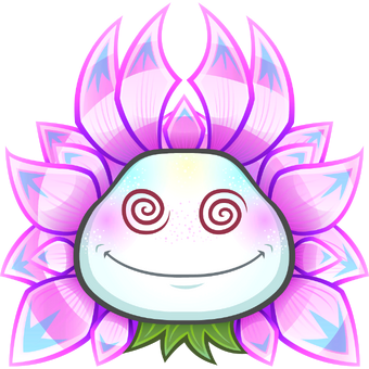 royal hypno flower plush