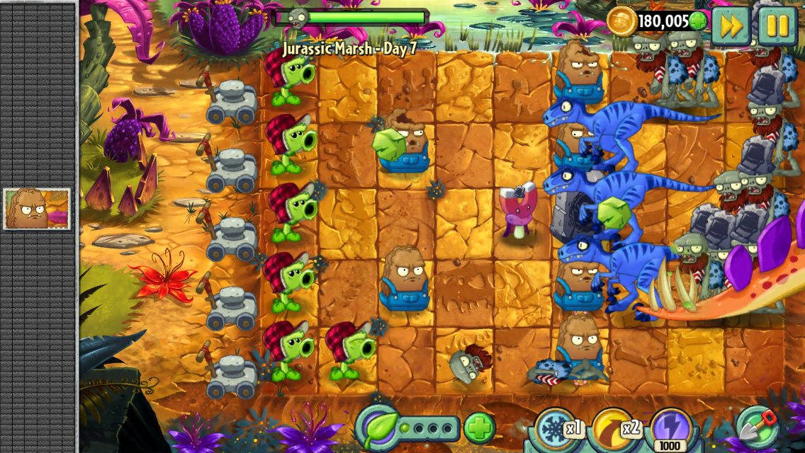 Jurassic Marsh Day 7 Plants Vs Zombies Wiki Fandom