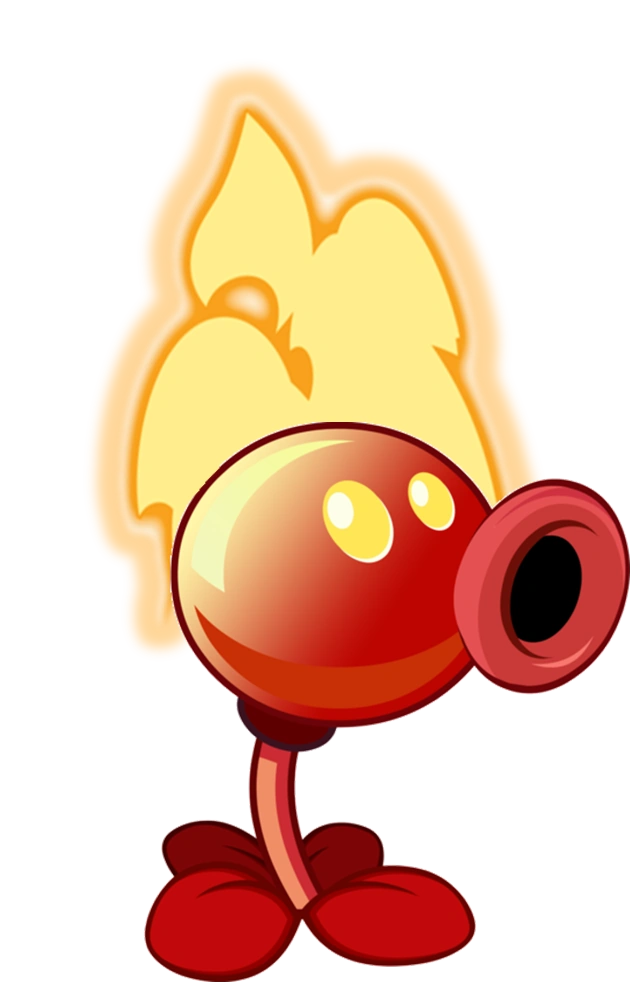 Image Fire Peashooter (Old Design).png Plants vs. Zombies Wiki