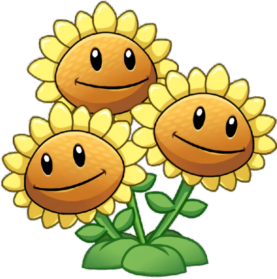 plants vs zombies sunflower in game