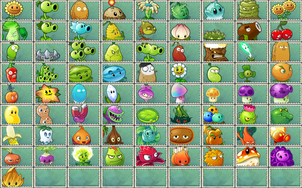 plants vs zombies all characters