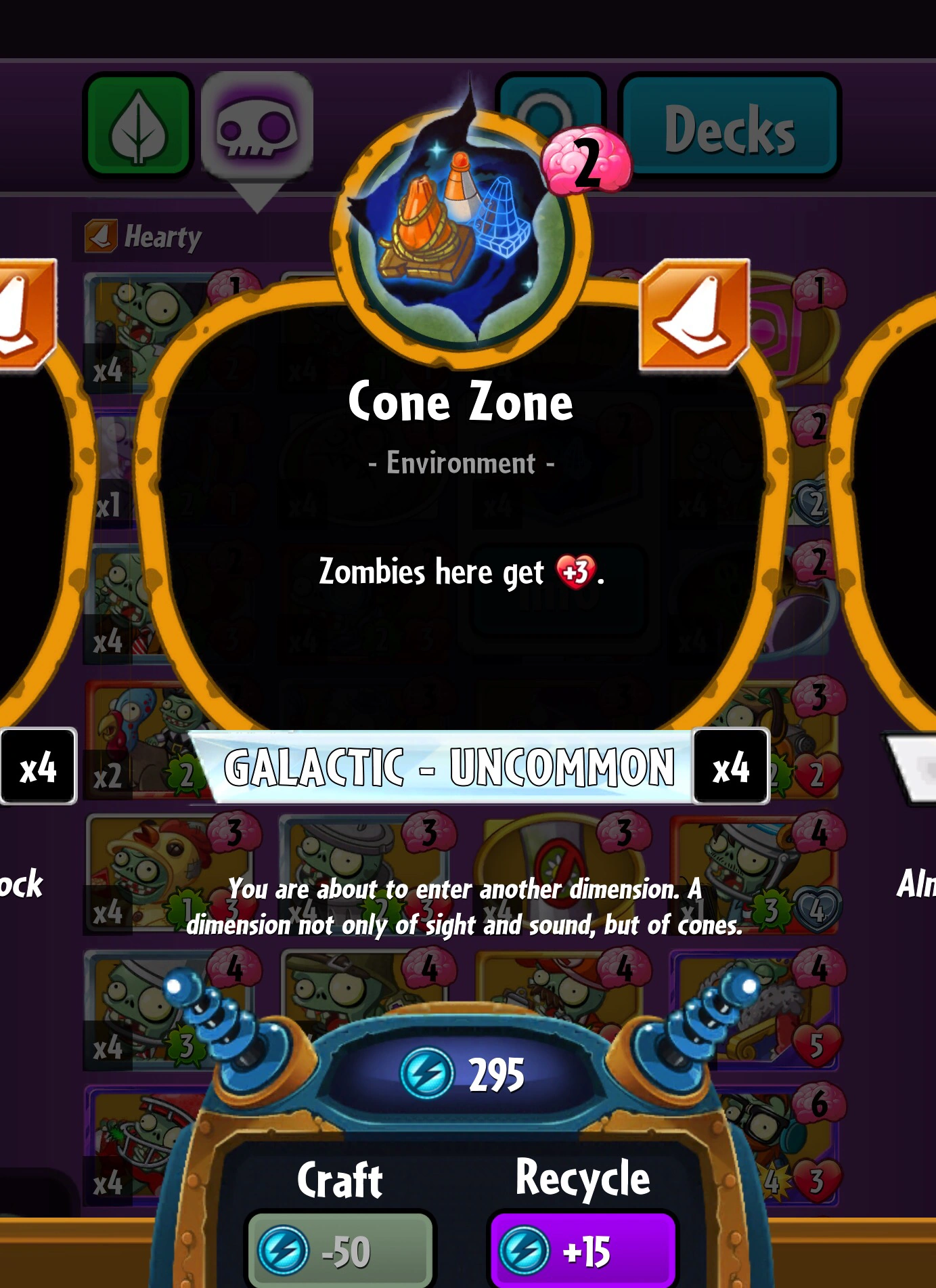 Image Cone Zone Statistics.png Plants vs. Zombies Wiki FANDOM