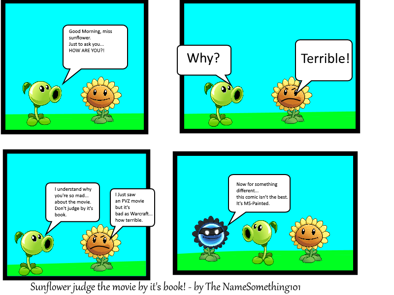User blogDrybones9219/Sunflower Judge the movie by it's book my PVZ