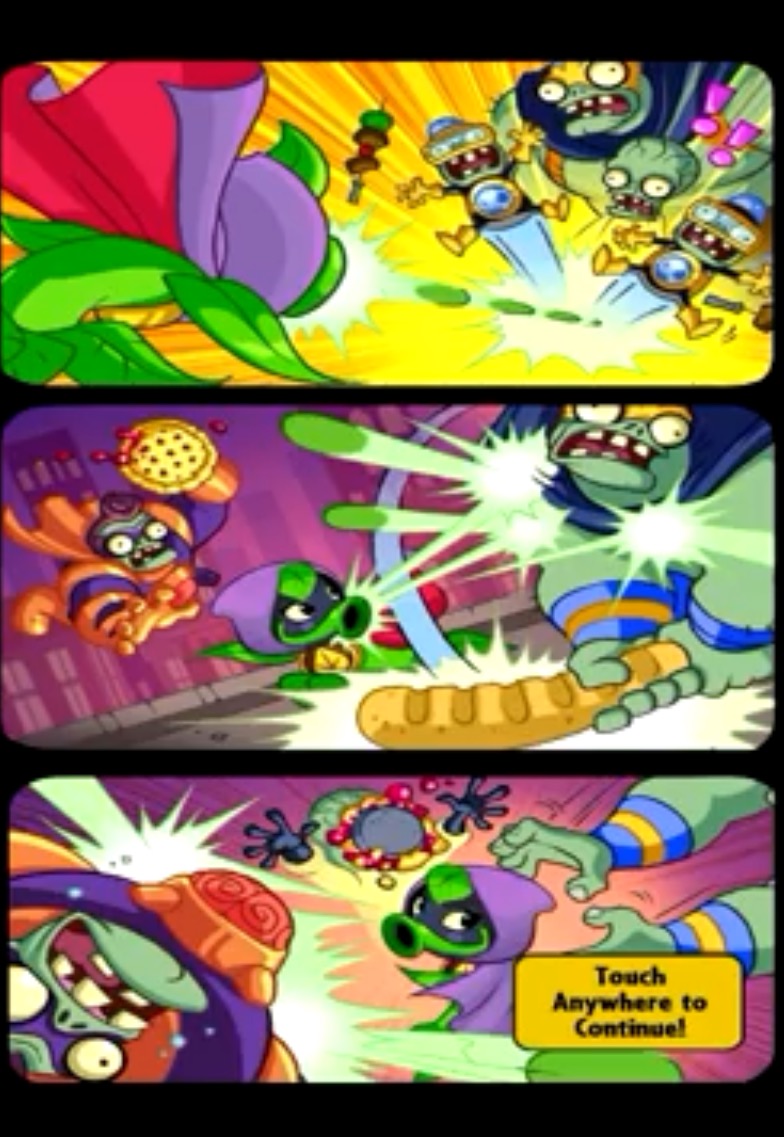 Image - Battle at the BBQ middle comic strip.jpeg Plants vs. Zombies.