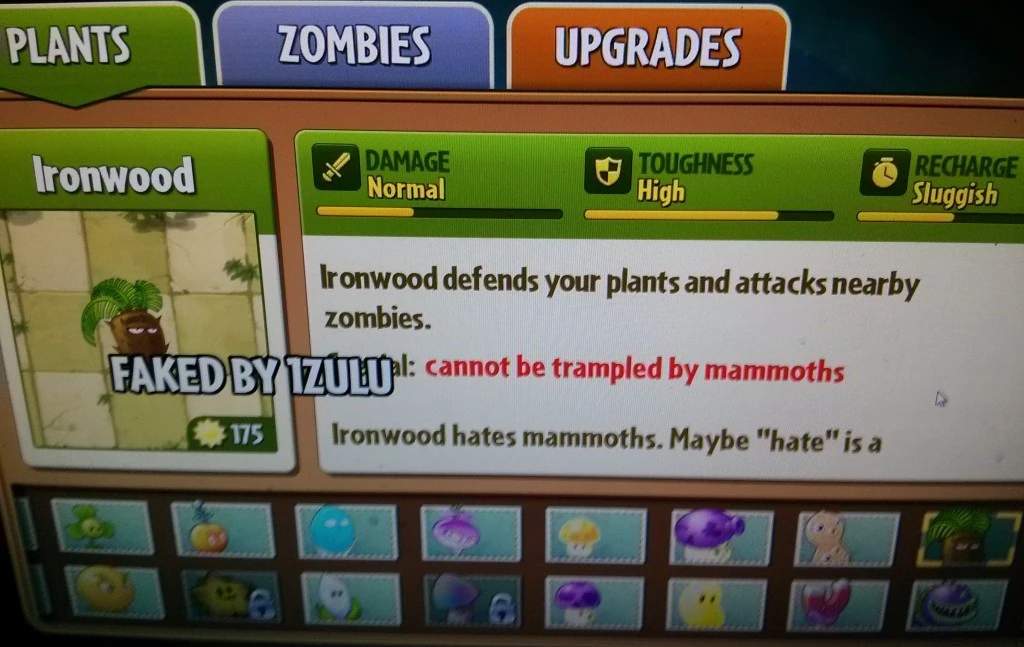 Image Fakeiron.jpg Plants vs. Zombies Wiki FANDOM powered by Wikia