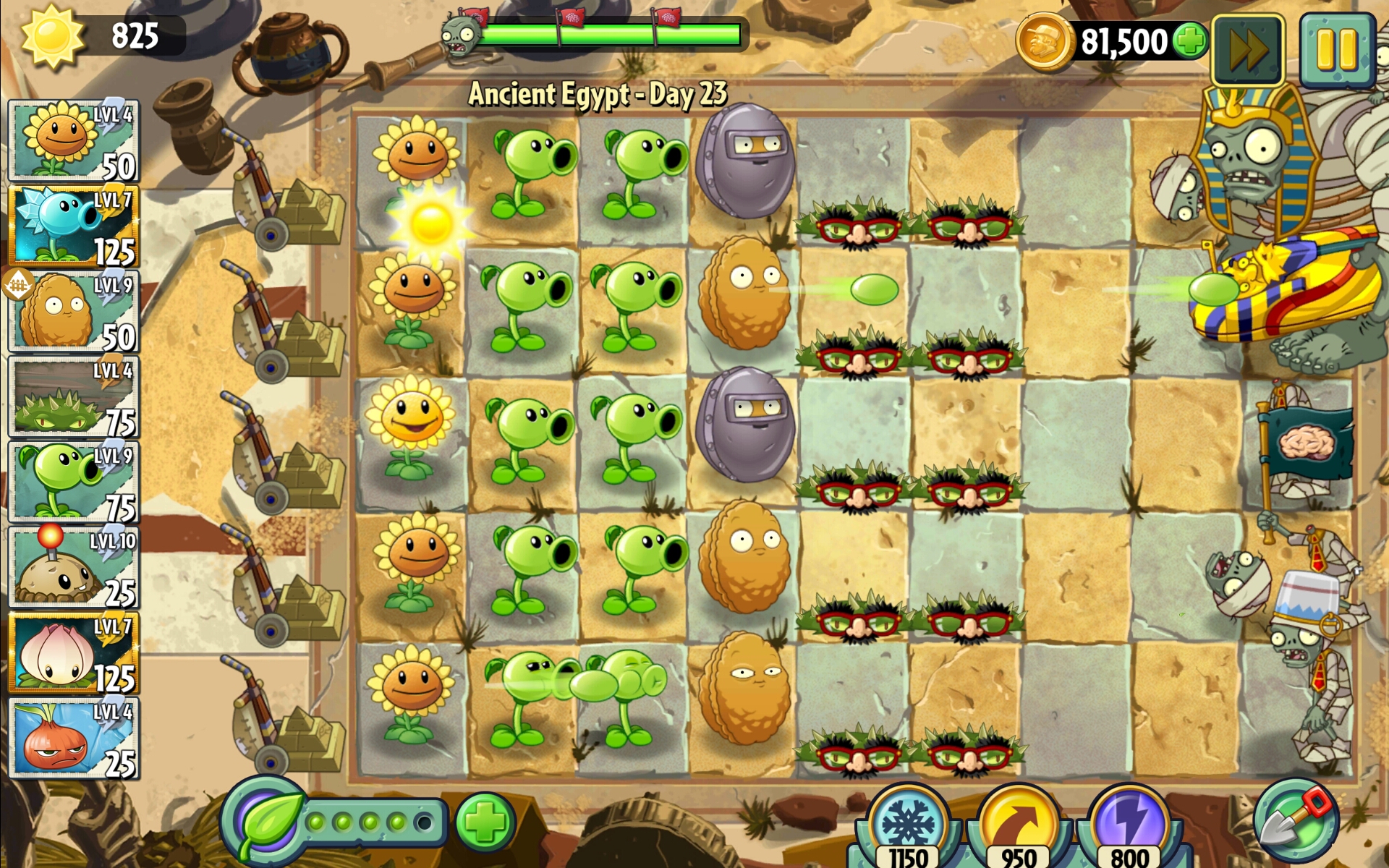 Ancient Egypt Day 23 Plants Vs Zombies Wiki Fandom