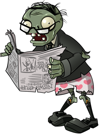 Newspaper Zombie | Plants vs. Zombies Wiki | Fandom