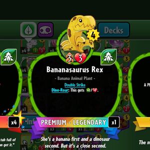 Bananasaurus Rex Gallery Plants Vs Zombies Wiki Fandom