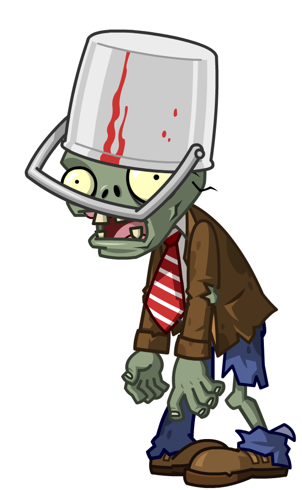 Image HD Buckethead Zombie.png Plants vs. Zombies Wiki FANDOM