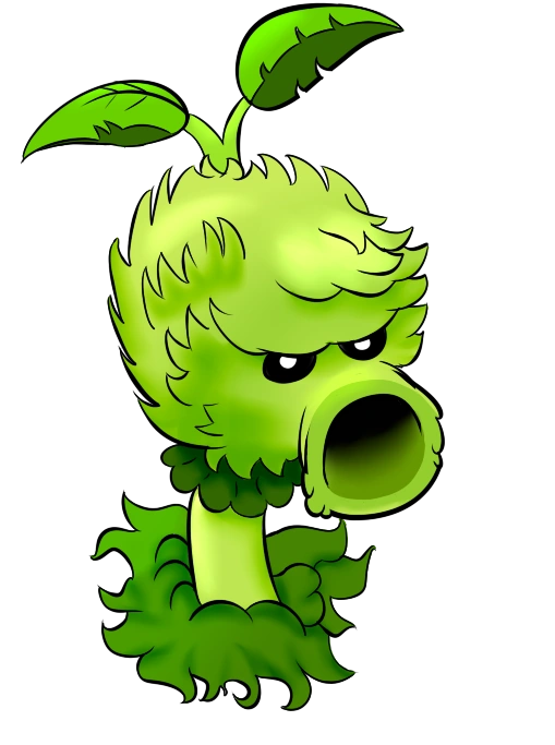 Горохострел из растения против зомби картинки зомби