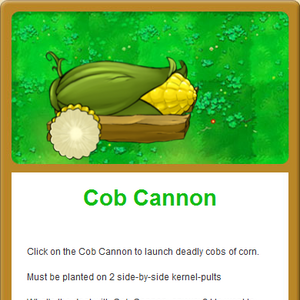 Cob Cannon Gallery Plants Vs Zombies Wiki Fandom