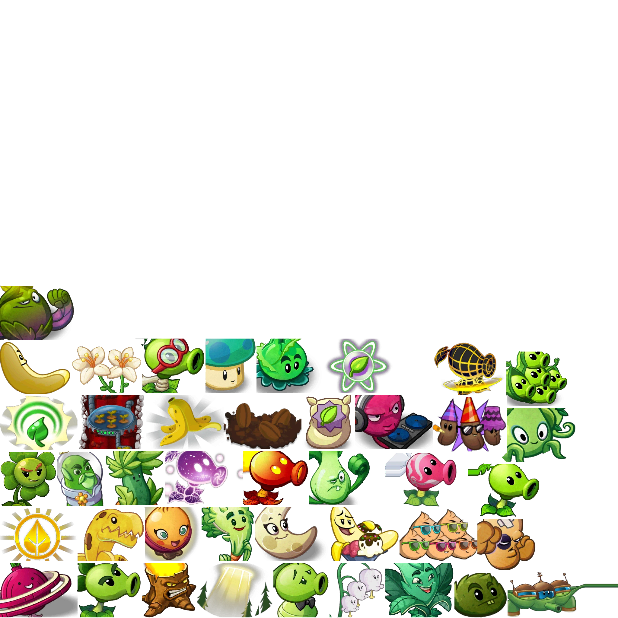 Картинки все растения из игры растения против зомби 1