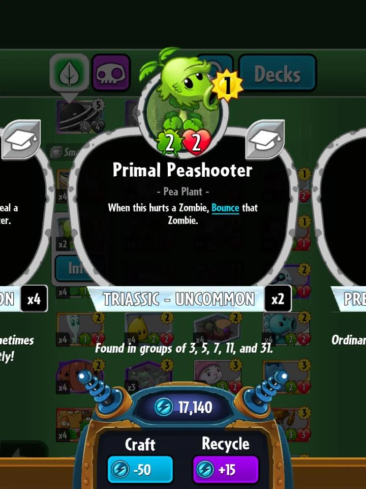 Primal Peashooter (Plants vs. Zombies Heroes) Plants vs. Zombies Wiki