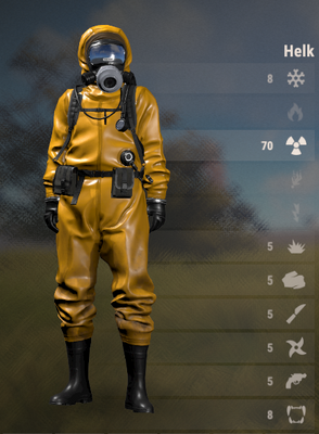 Hazmat suit stats