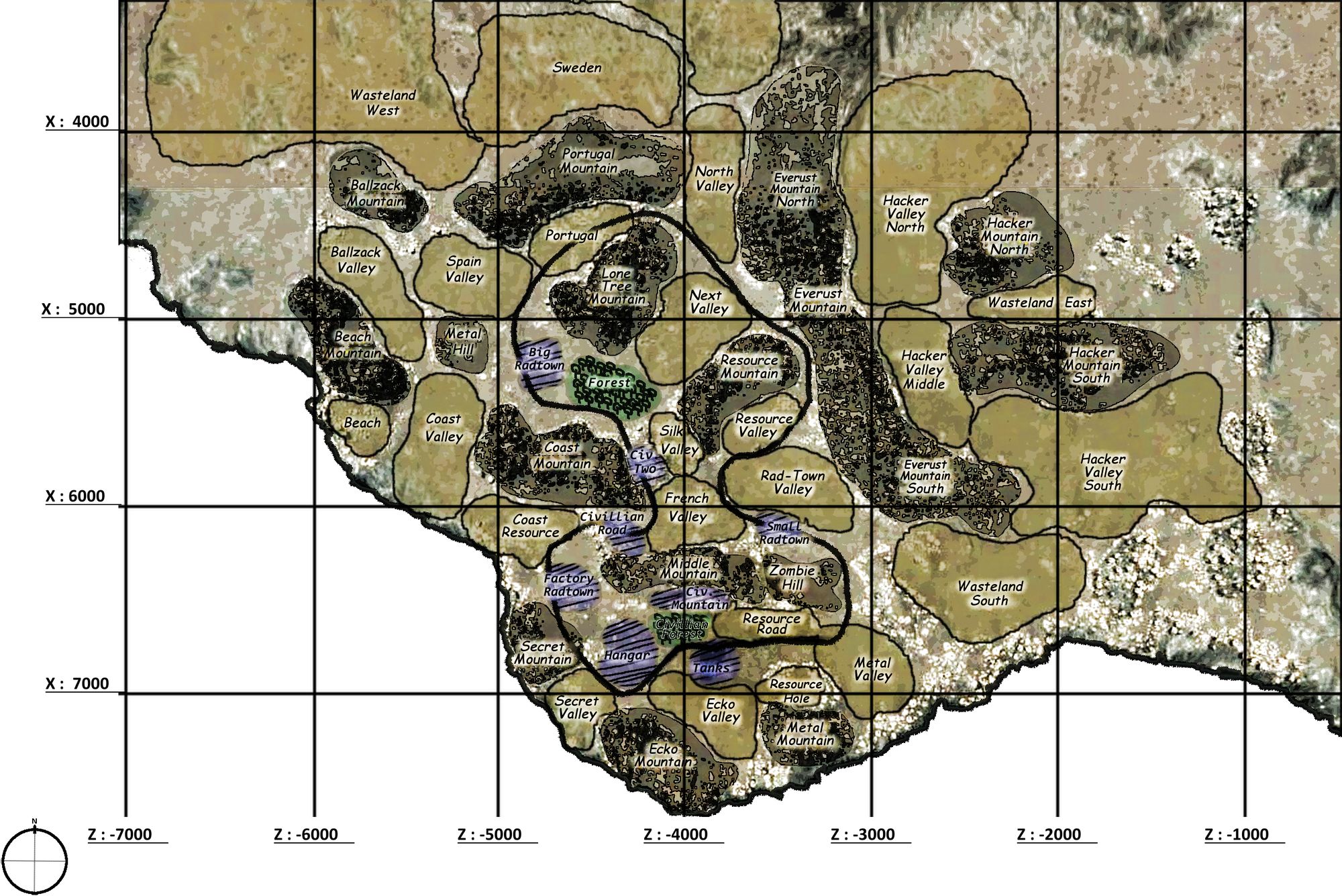 Vanilla rust map фото 49