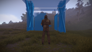 High External Wooden Gate Placement