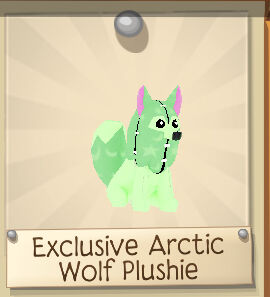 exclusive arctic wolf plushie aj