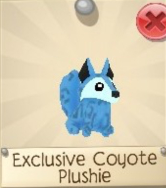 coyote plushie