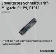 Erweitertes Schnellzugriff-Magazin für Pistolen