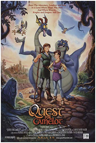 MOVIE POSTER~Kayley Garret Quest for Camelot Original 1998 Warner Brothers Print