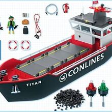 playmobil container ship