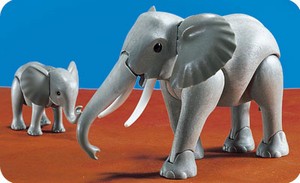 playmobil elephant family