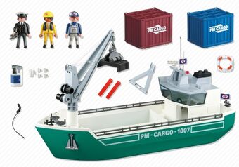 playmobil cargo ship