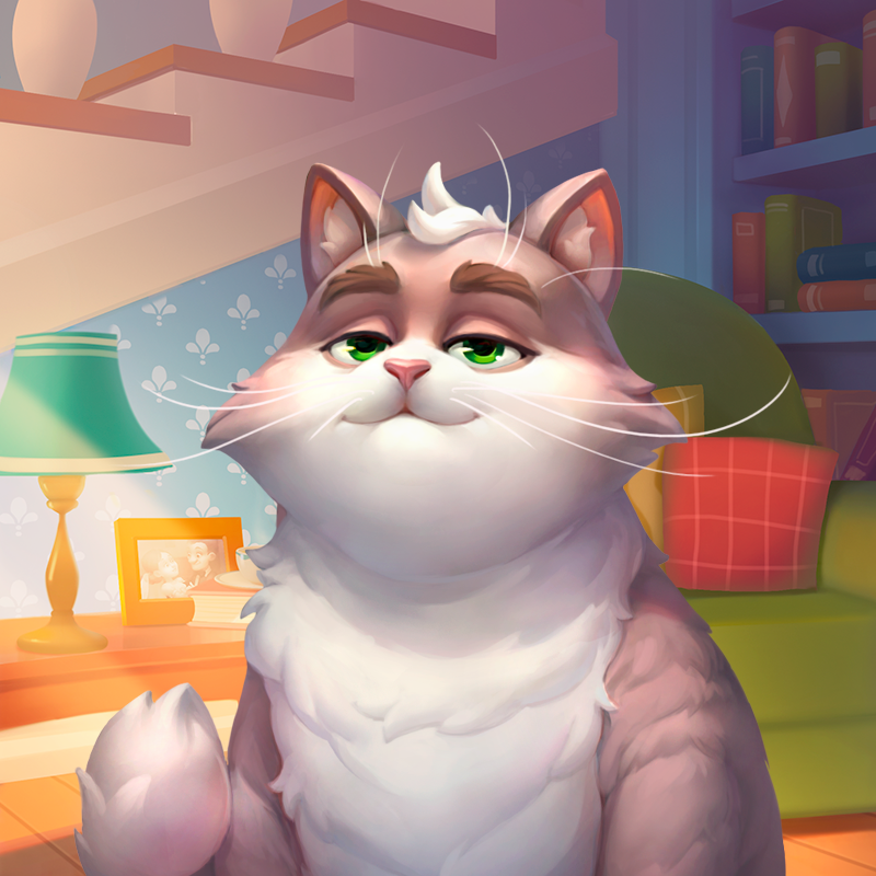 is the cat in homescapes playrix a girl or boy