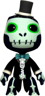 Skeleton Boy Playstation All Stars Wiki Fandom - little big planet sackboy dragon roblox