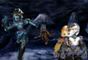 TLC Gali Nuva and Matoran Flee from Rahkshi