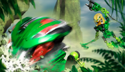 Toa Mata Lewa Against Bohrok Lehvak