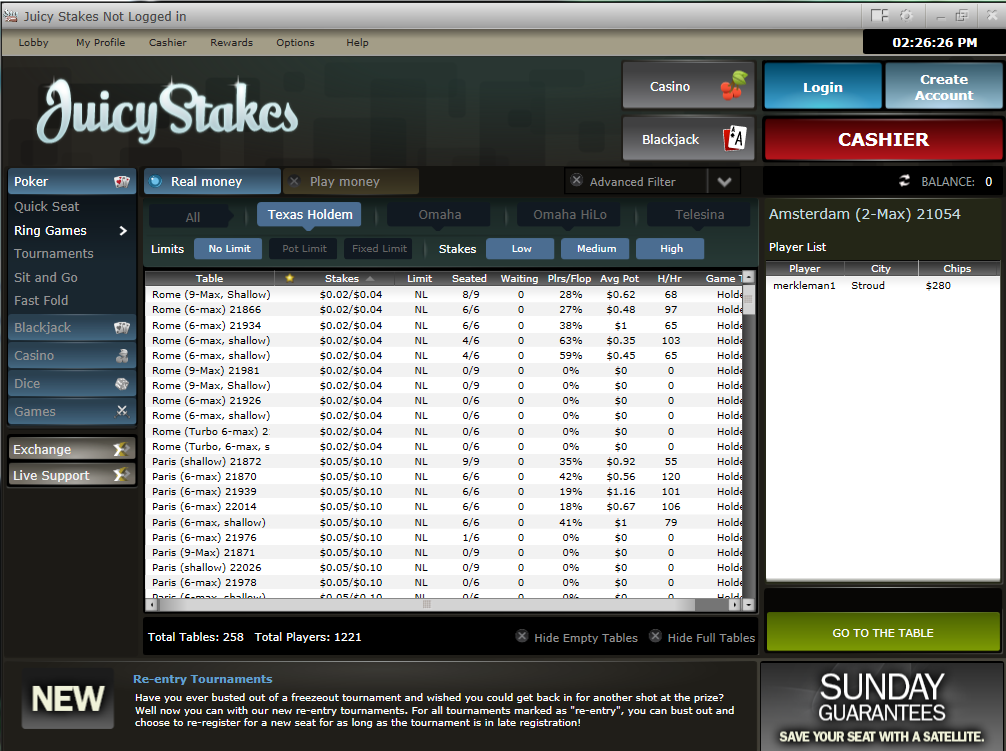 Juicy Stakes Poker Juicy Stakes Poker
