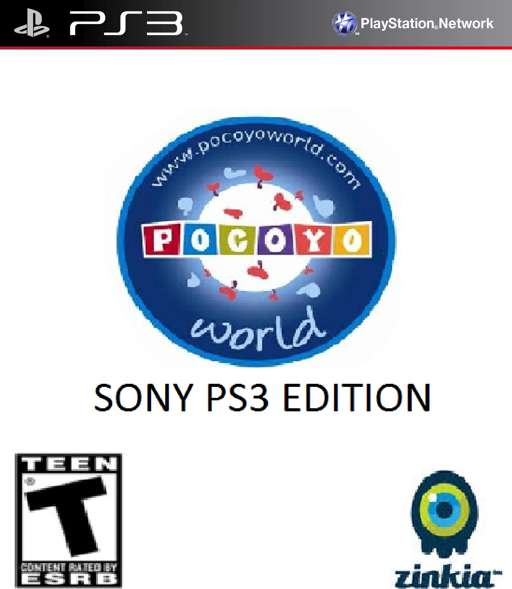 Image Blank Template Game Case Game Cover Box Art PS3 Pocoyo World