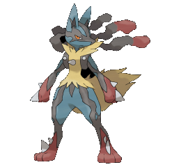 Lucario Mega Evolução Pokémon Pelúcia 26cm Pronta Entrega