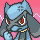 Cara enfadada de Riolu