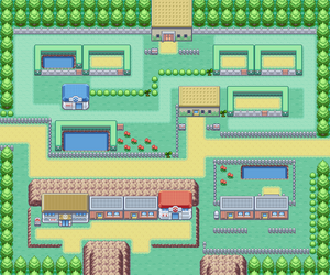 Kanto Fuchsia City Map