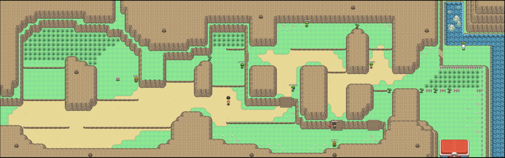 Pokemon Fire Red Route 10 Rock Tunnel Map