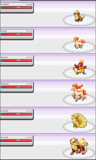 Blaine pokemon