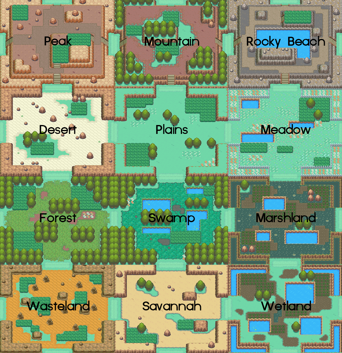 safari zone map pokemon