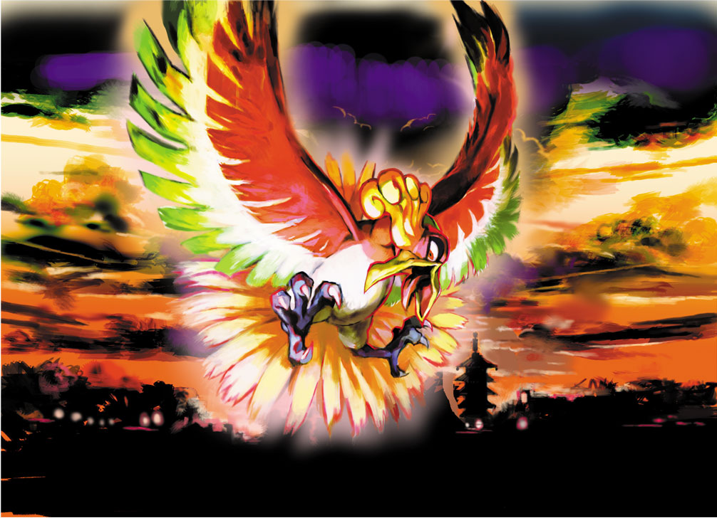 Image HoOh HeartGold & SoulSilver TCG artwork.jpg Pokémon Wiki FANDOM powered by Wikia