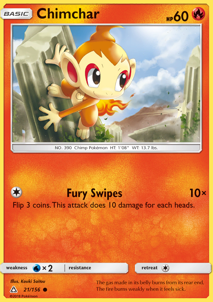 chimchar ultra prism 21 pokémon wiki fandom powered by wikia